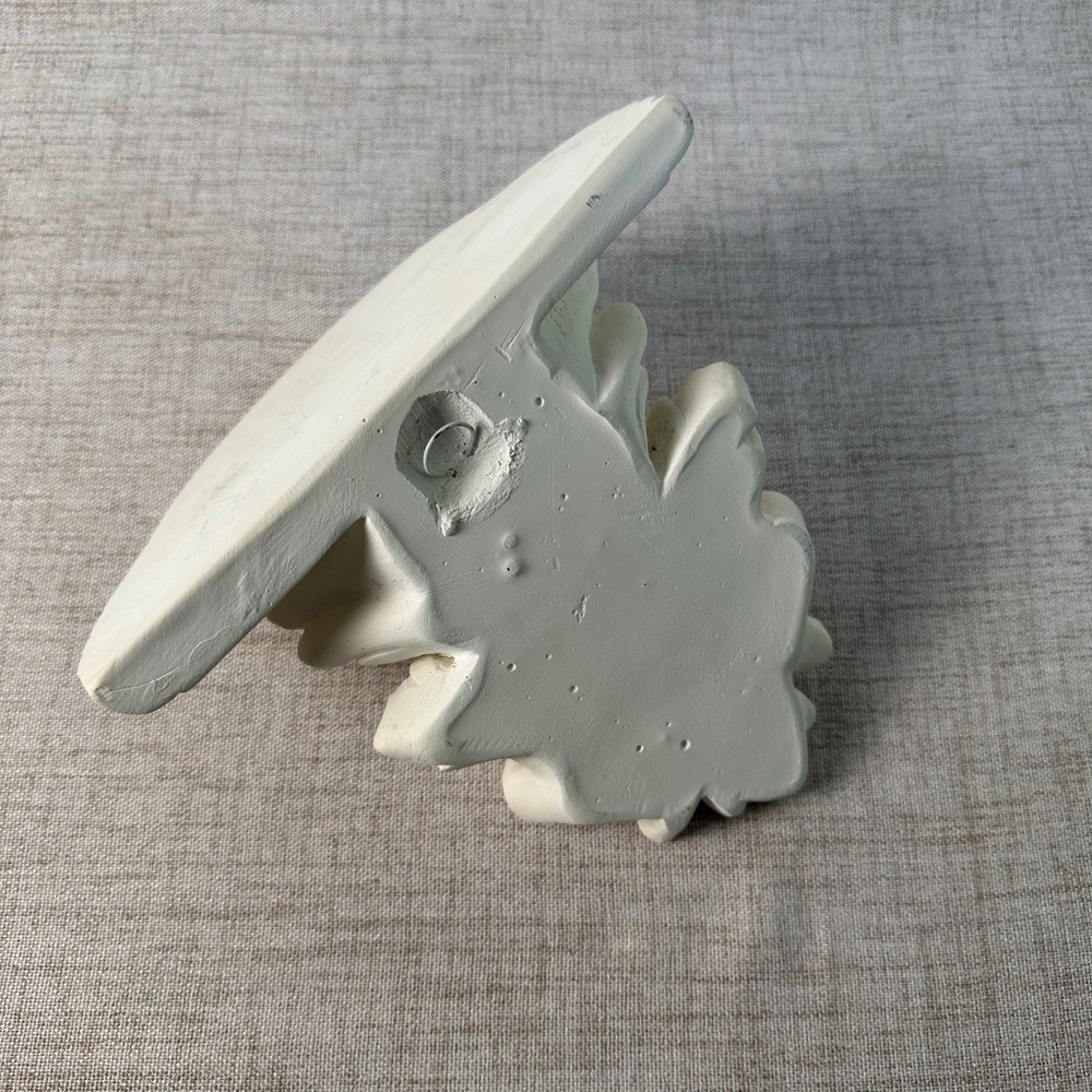 Handmade White Acanthus Wall Shelf Corbel | Architectural Decor - Picture 4 of 12